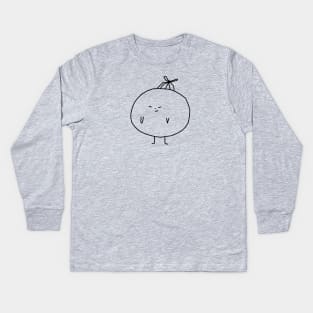 Angry Emoji Kids Long Sleeve T-Shirt